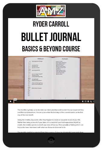 Ryder Carroll – Bullet Journal Basics & Beyond Course